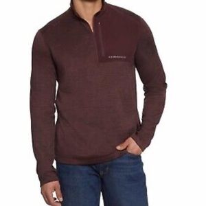 G.H. Bass & Co. Burgundy Pullover M Athleisure Long Sleeve Sweatshirt Cozy